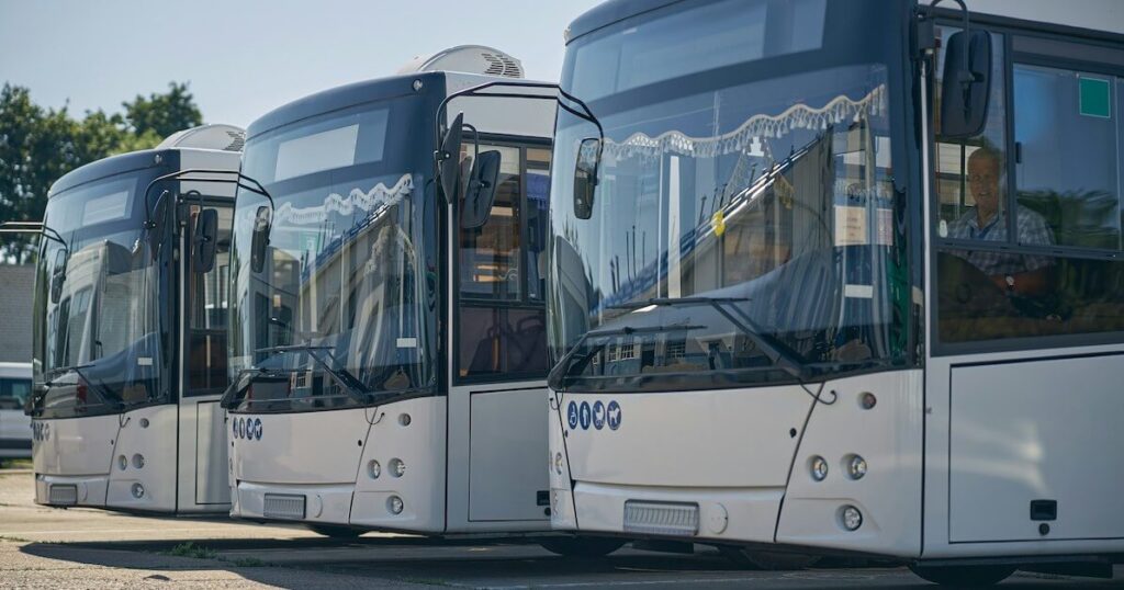 Row Of Buses